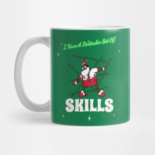 “I Have A Particular Set Of Skills” Stealthy Black Santa Mug